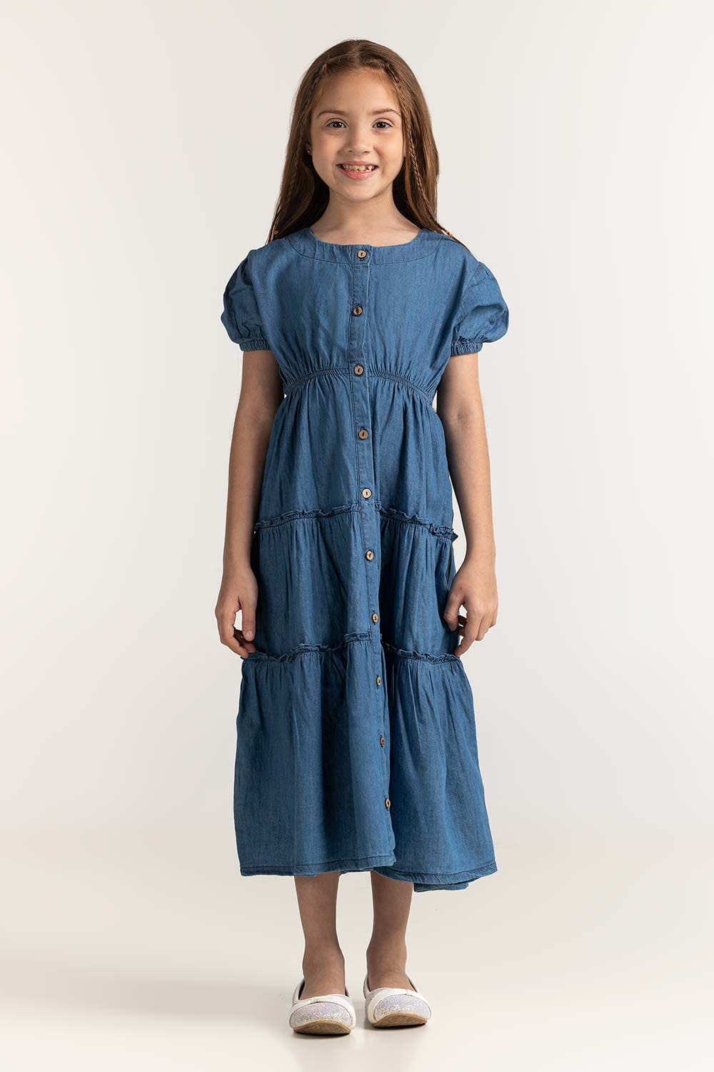 Junior Girl Blue Dress JG-DRS-SS24-029