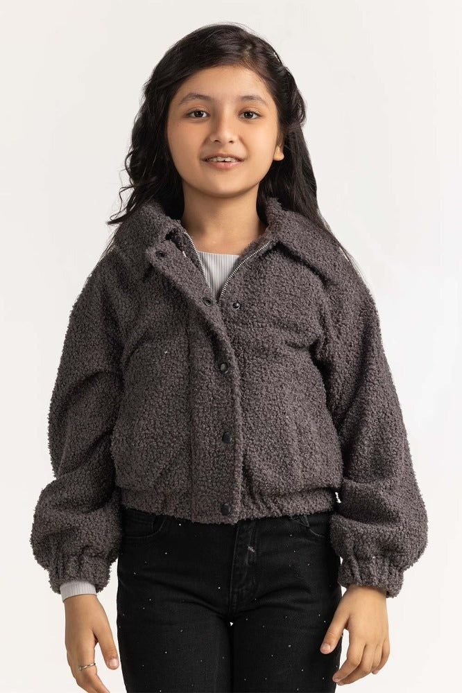 Junior Girl Charcoal Jacket JG-JKT23-201
