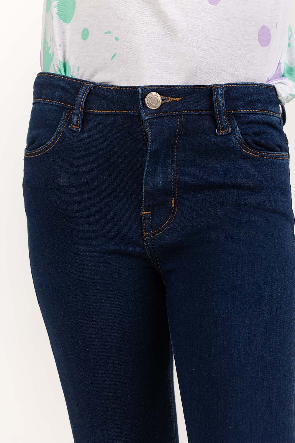 Junior Girl Dark Blue Jeans 231-421-004