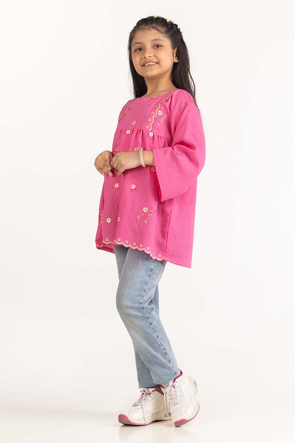 Junior Girl Dark Pink Blouse 231-414-232