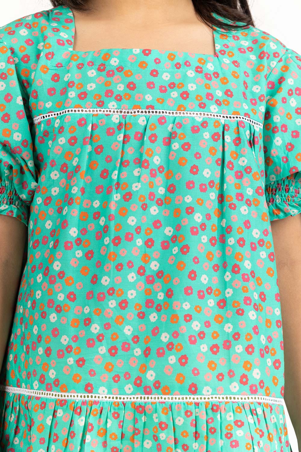 Junior Girl Green Dress 231-414-411