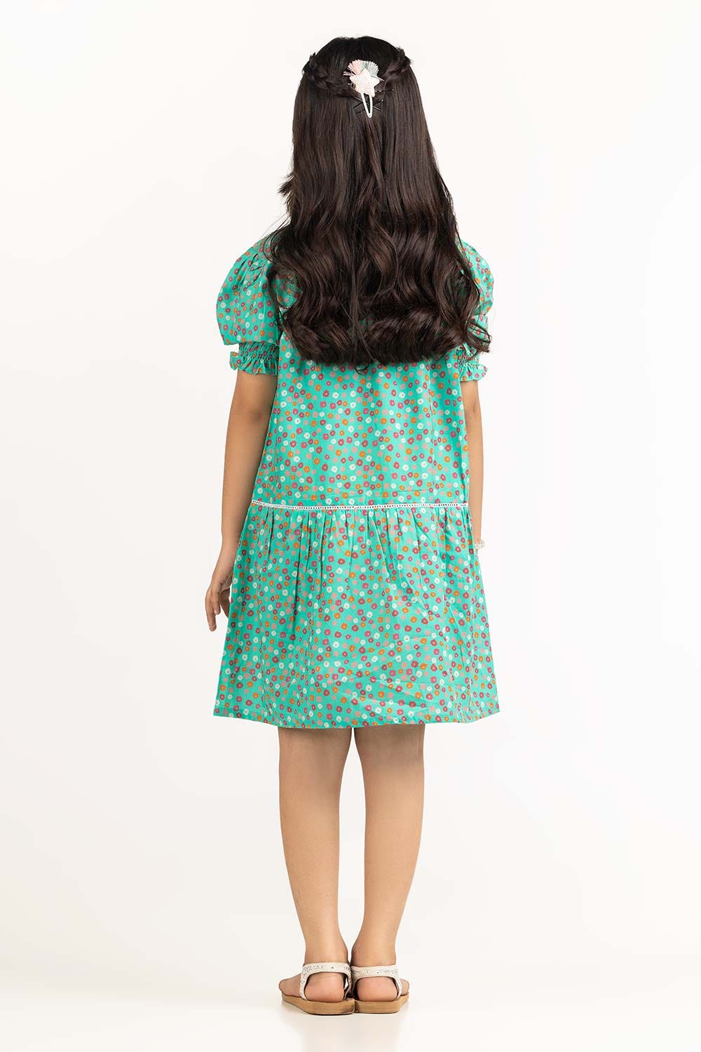 Junior Girl Green Dress 231-414-411