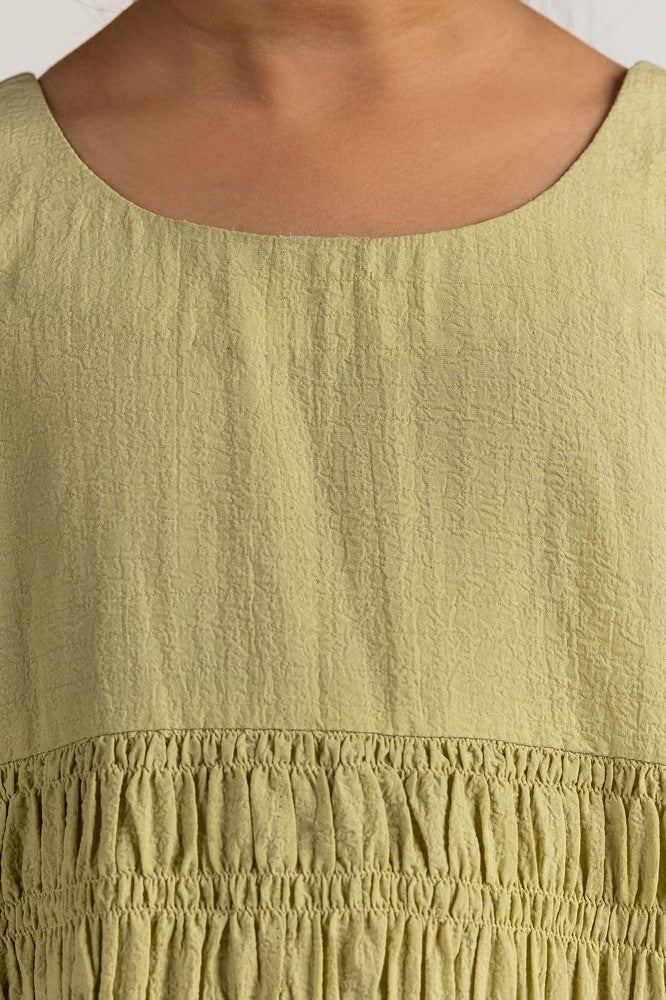 Junior Girl Green Dress JG-DRS-SS24-002