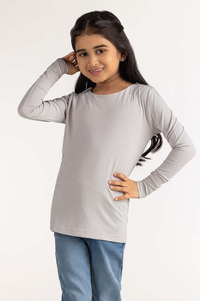 Junior Girl Grey Tee JG-TS23-009