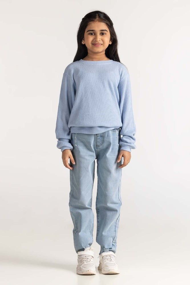 Junior Girl Ice Blue Sweatshirt JG-SW23-006