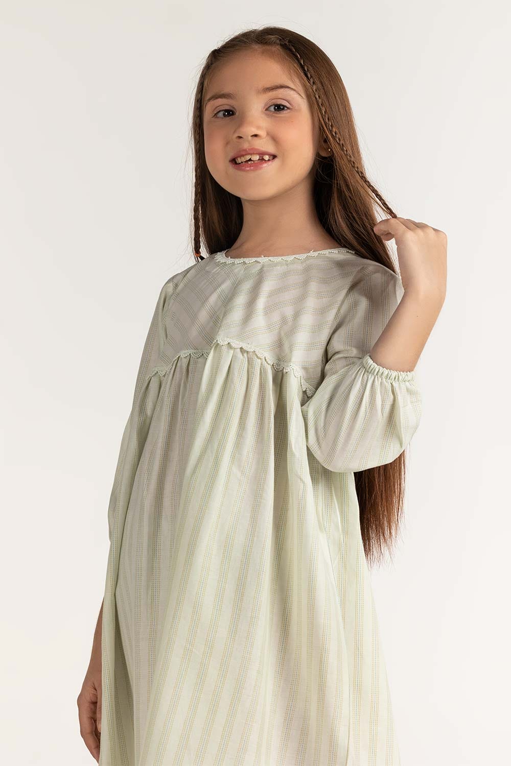 Junior Girl Ivory Basic Blouse JG-BLS-SS24-026