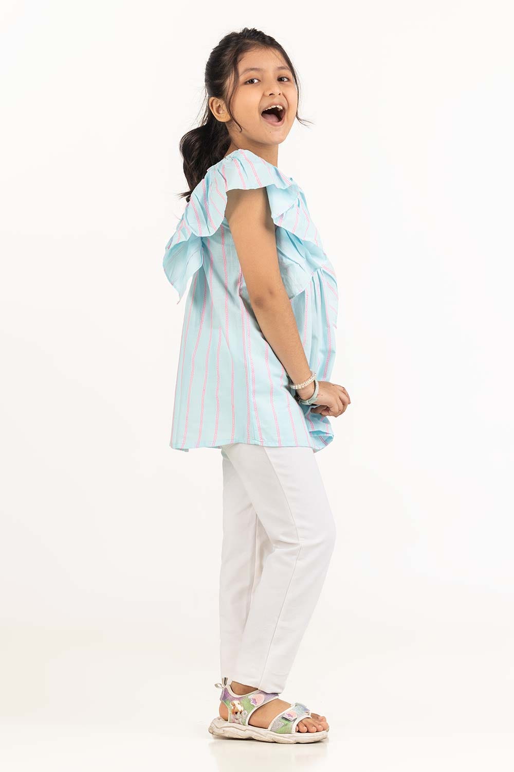 Junior Girl Light Blue Blouse 231-417-030