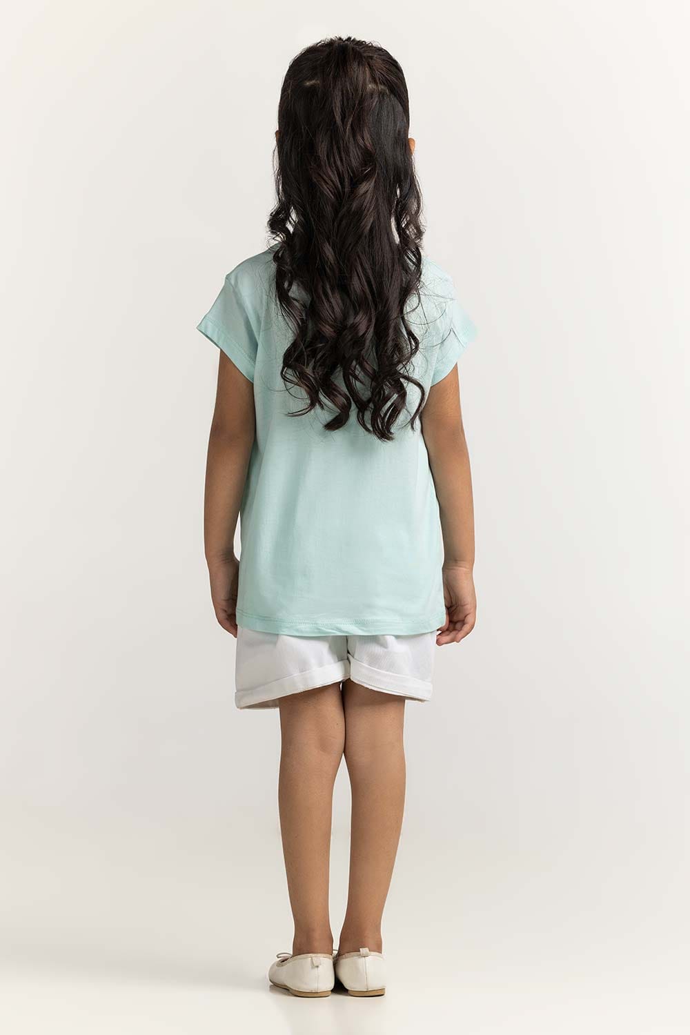 Junior Girl Light Blue Printed Tee JG-TS-SS24-018