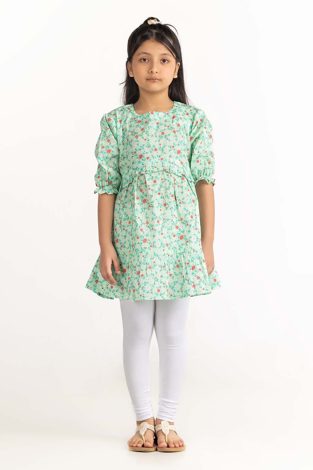 Junior Girl Light Green Dress 231-414-410