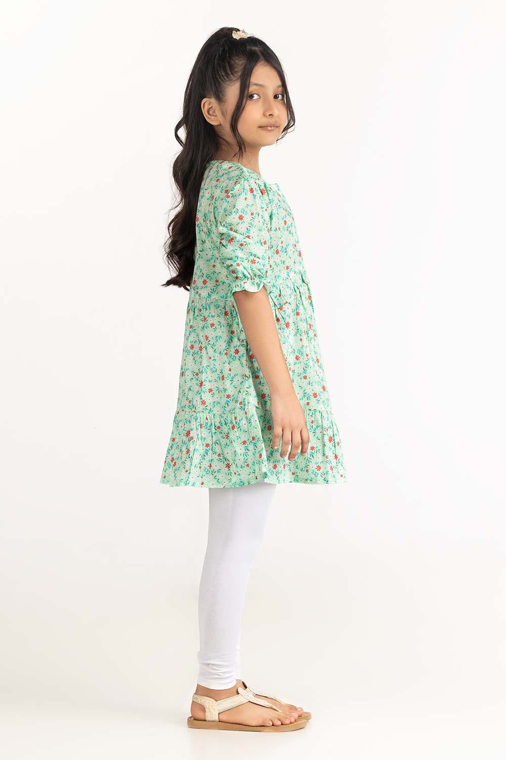 Junior Girl Light Green Dress 231-414-410