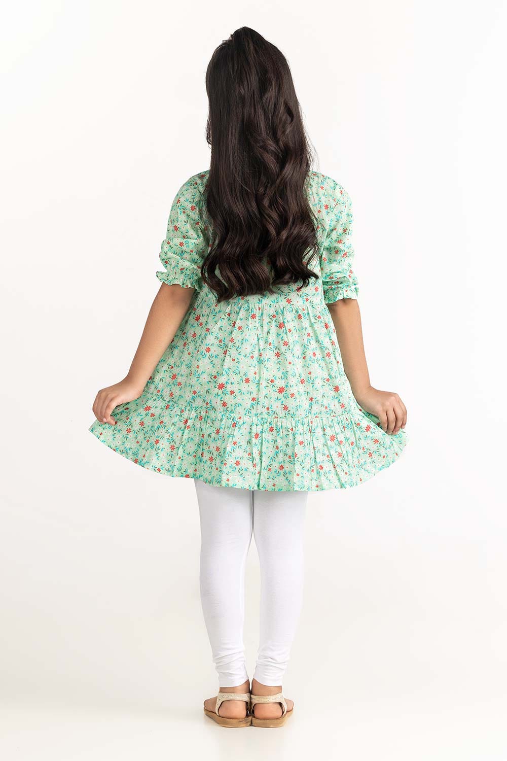 Junior Girl Light Green Dress 231-414-410