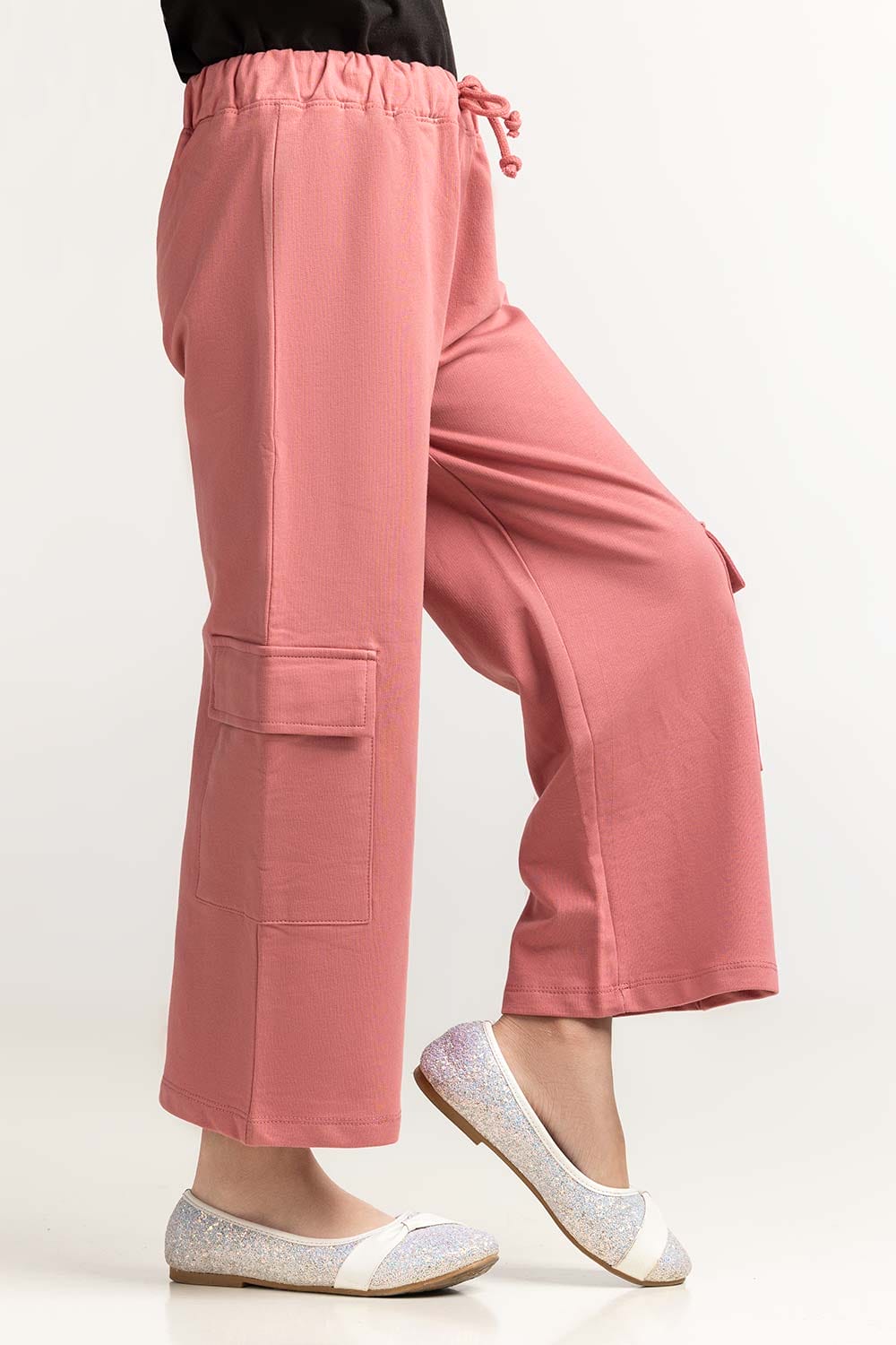 Junior Girl Mauve Basic Trouser JG-TRKN-SS24-008