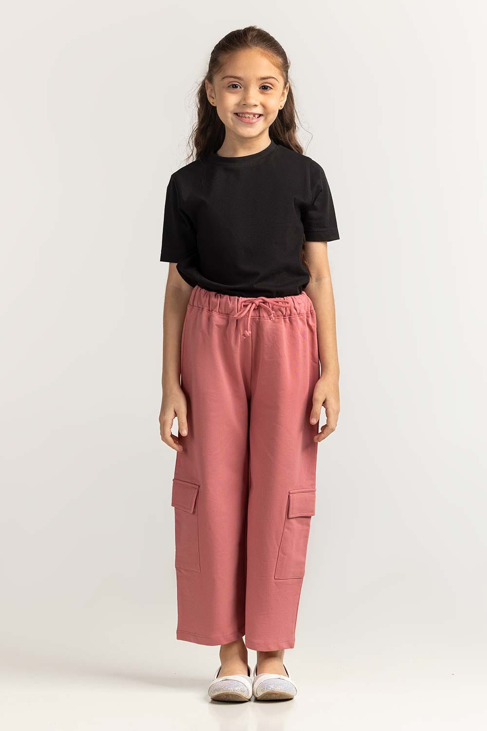 Junior Girl Mauve Basic Trouser JG-TRKN-SS24-008