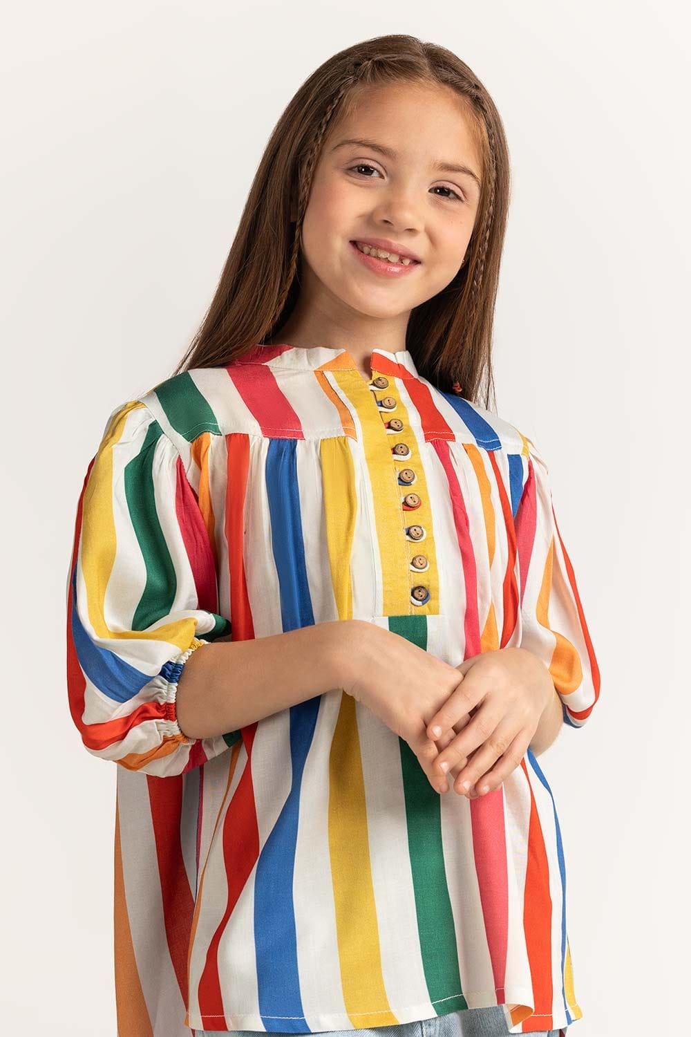 Junior Girl Multi Color Blouse JG-BLS-SS24-022