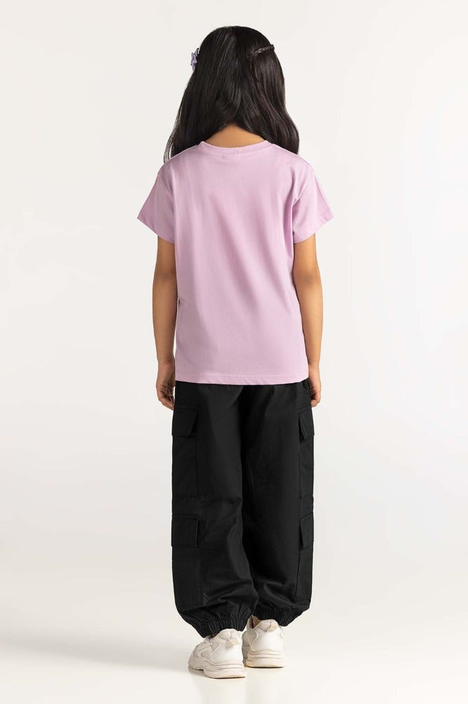 Junior Girl Orchid Printed Tee JG-TS-SS24-027