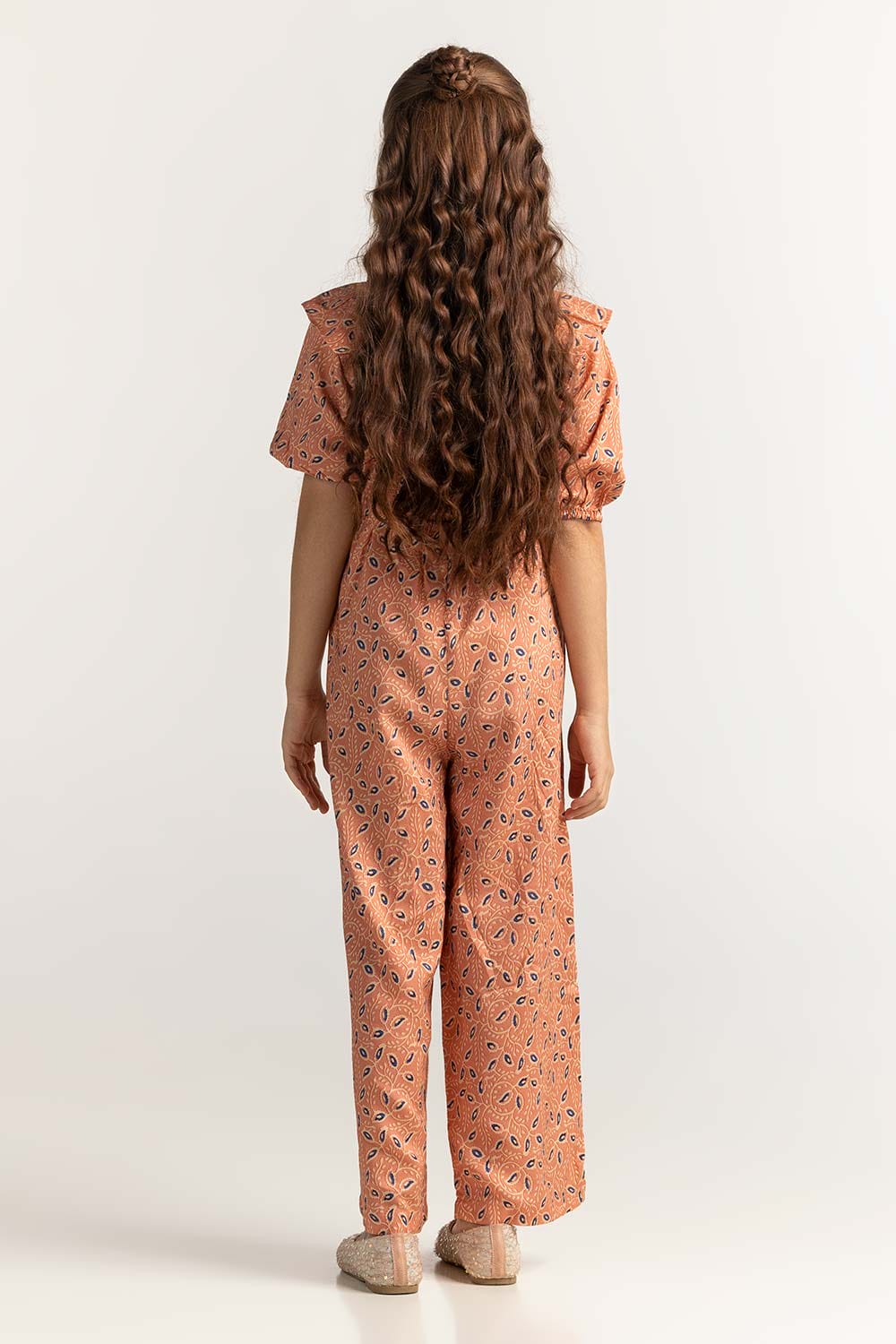 Junior Girl Peach Basic Jump Suit JG-JPS-SS24-006