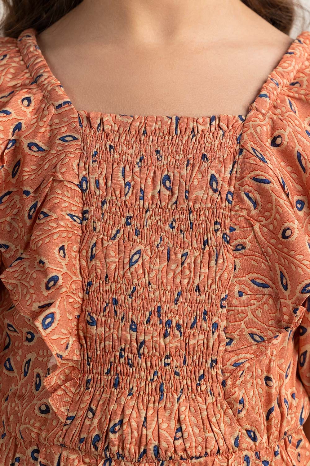 Junior Girl Peach Basic Jump Suit JG-JPS-SS24-006