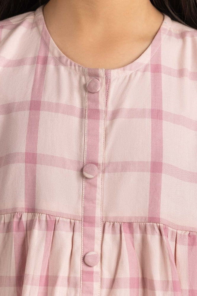 Junior Girl Pink Basic Blouse JG-BLSWS23-001