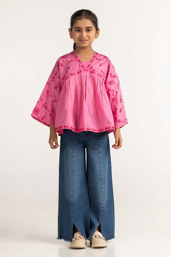 Junior Girl Pink Blouse JG-BLS-SS24-031