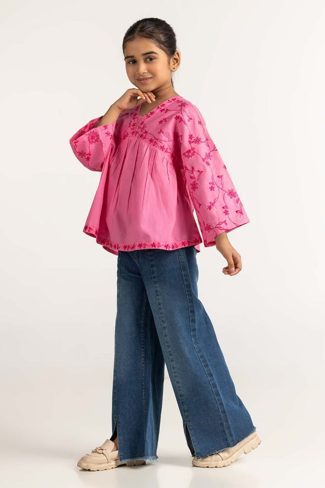 Junior Girl Pink Blouse JG-BLS-SS24-031
