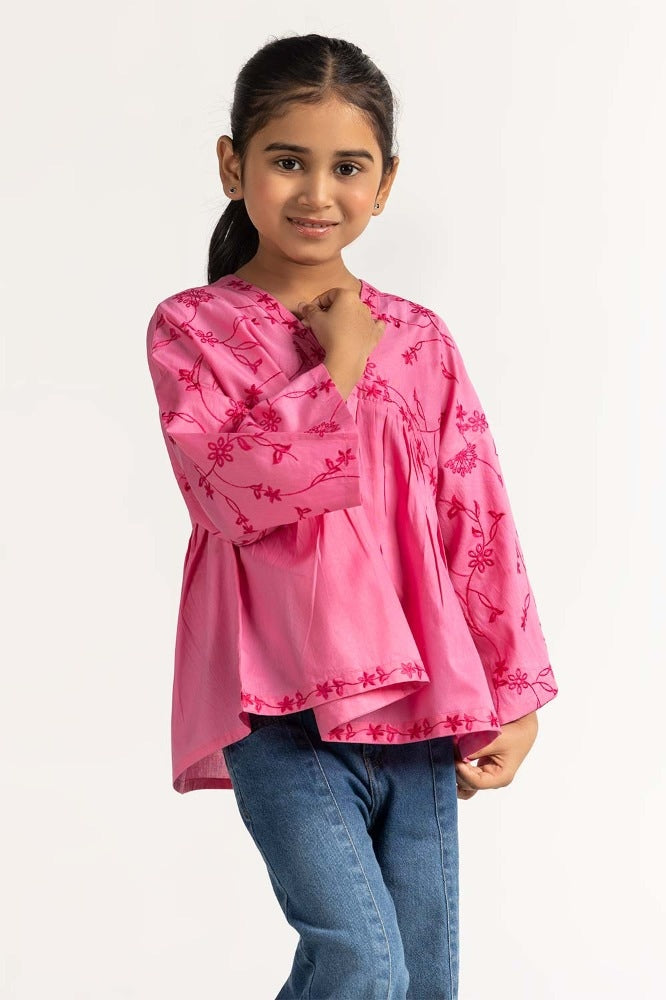 Junior Girl Pink Blouse JG-BLS-SS24-031
