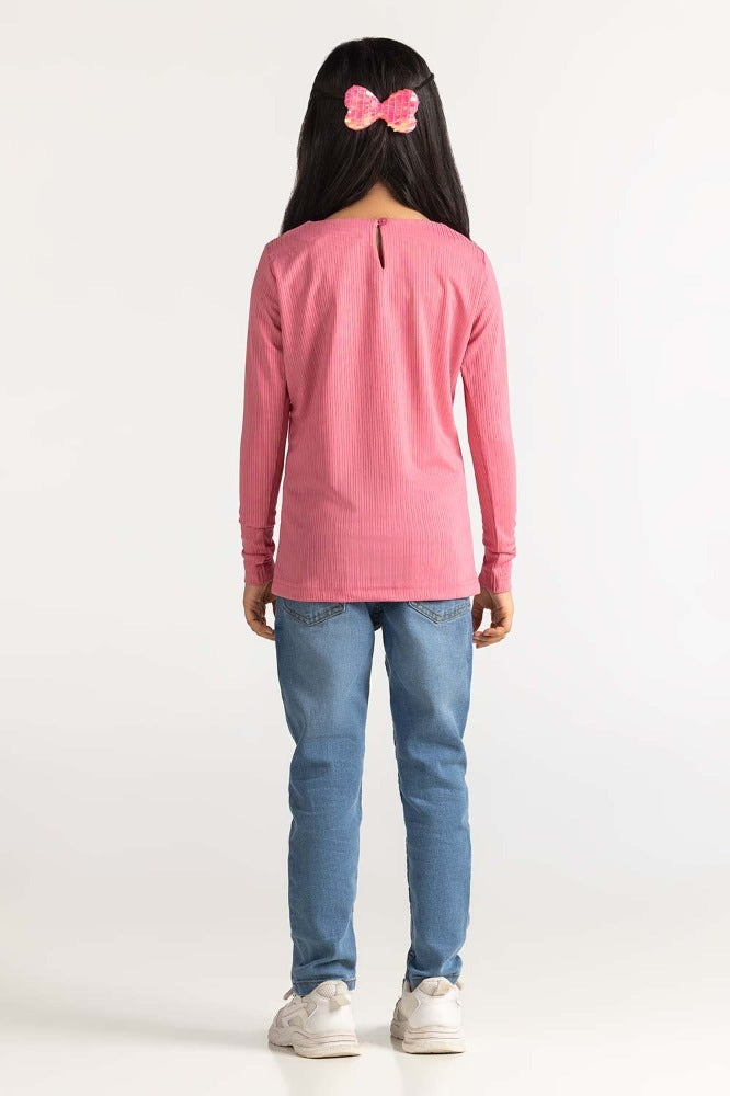Junior Girl Pink Tee JG-TS23-010