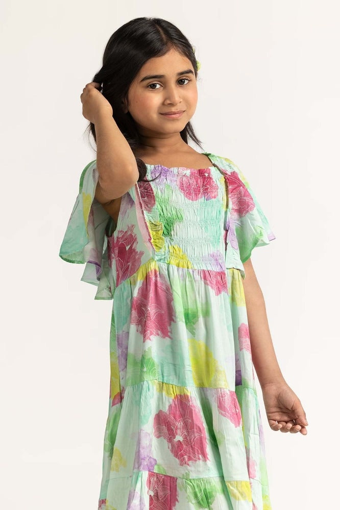 Junior Girl Printed Dress JG-DRS-SS24-010