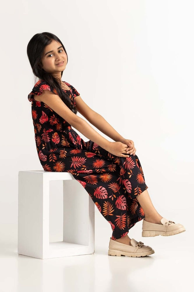 Junior Girl Printed Jump Suit JG-JPS-SS24-003