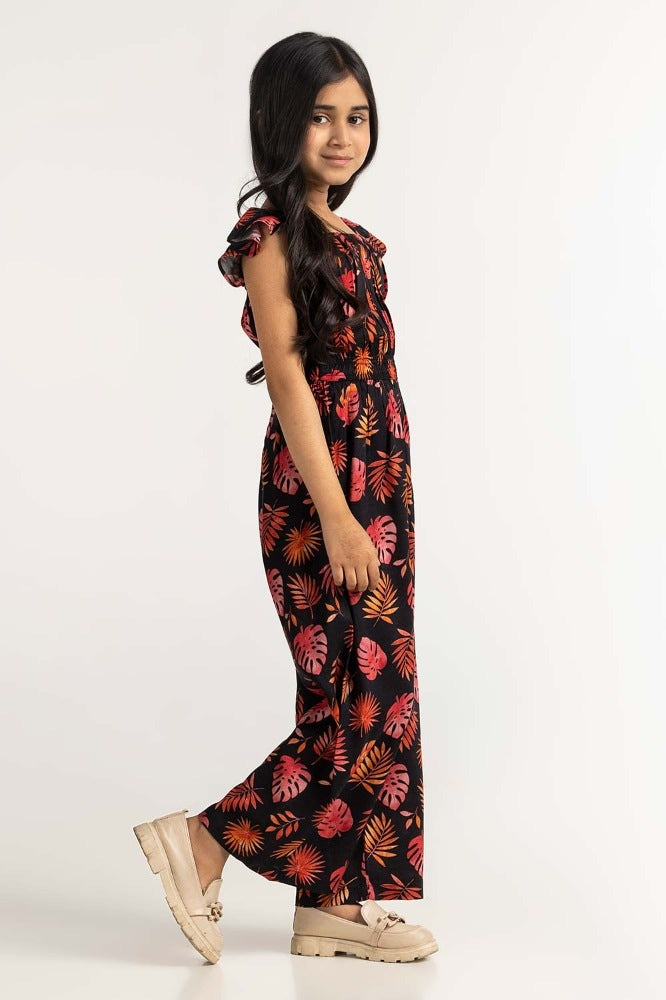 Junior Girl Printed Jump Suit JG-JPS-SS24-003