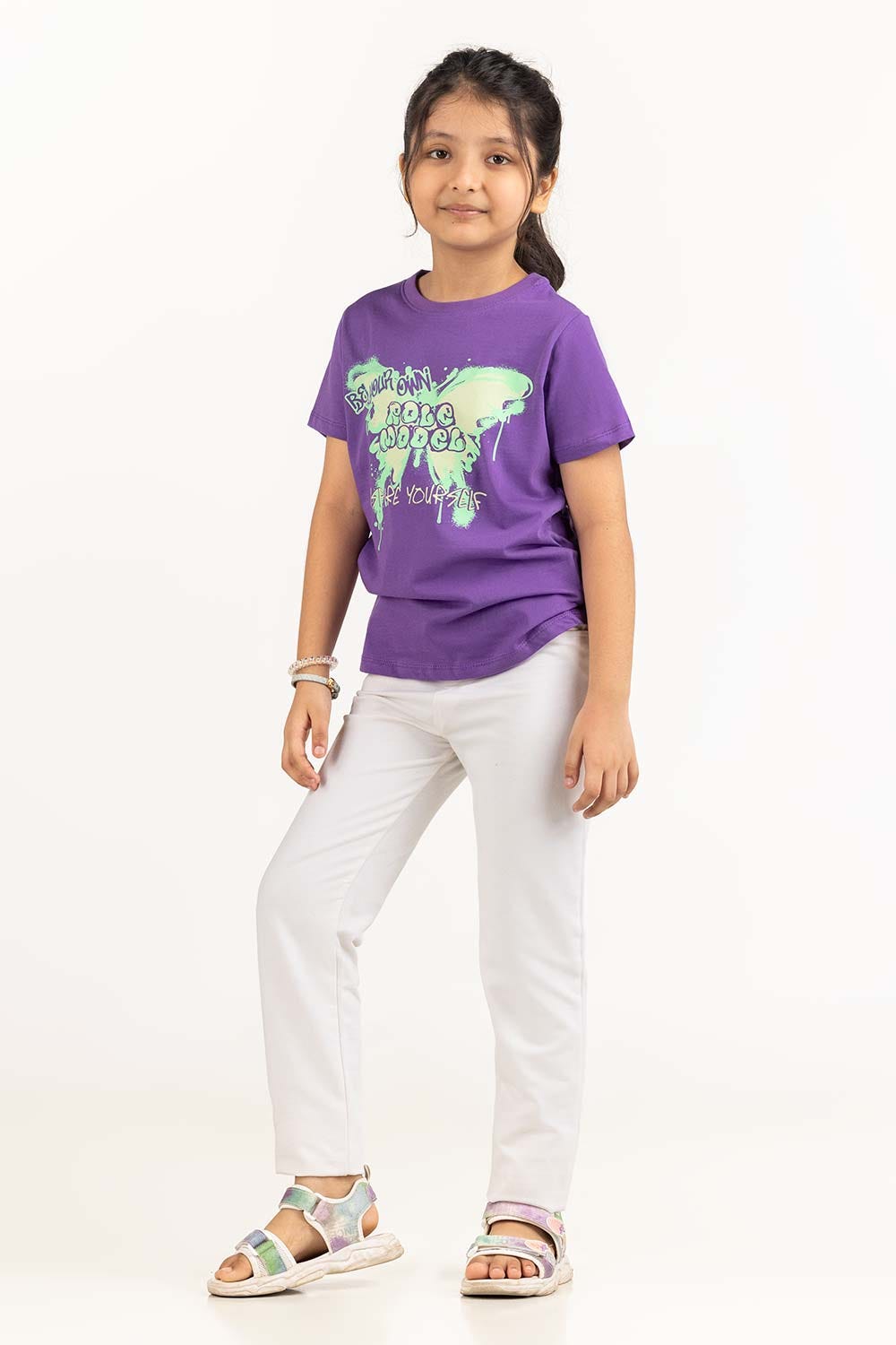 Junior Girl Purple T-Shirt 231-619-009