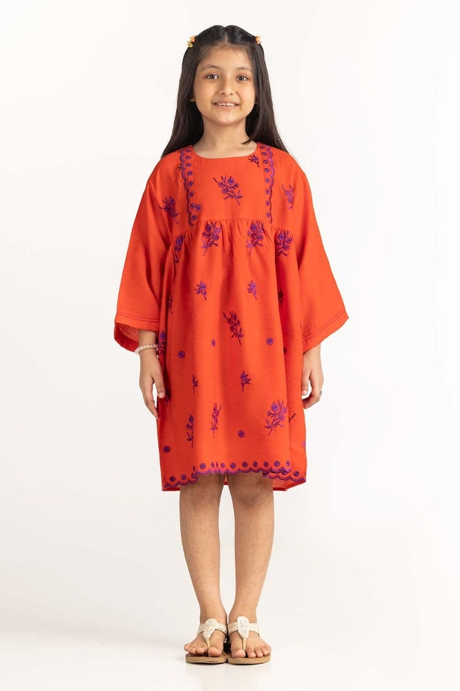 Junior Girl Rust Dress 231-414-231