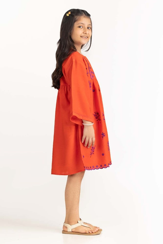 Junior Girl Rust Dress 231-414-231