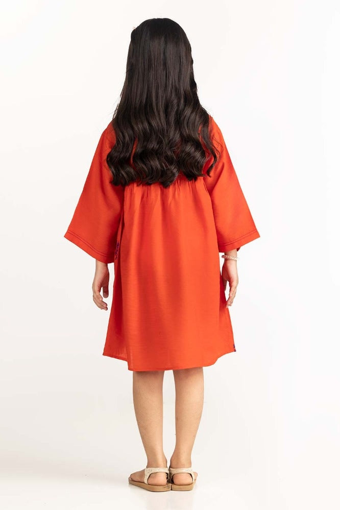 Junior Girl Rust Dress 231-414-231