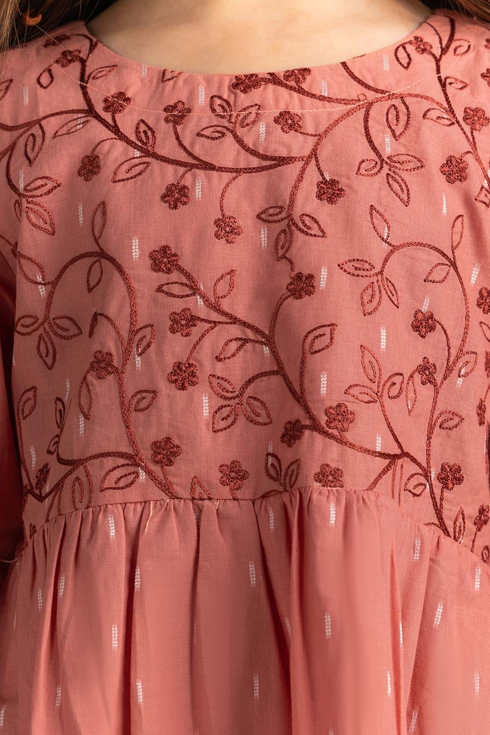 Junior Girl Terracotta Basic Blouse 231-414-208