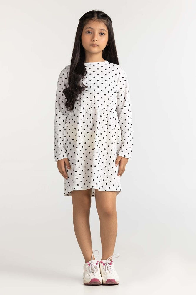 Junior Girl White Basic Top JG-DRS23-001