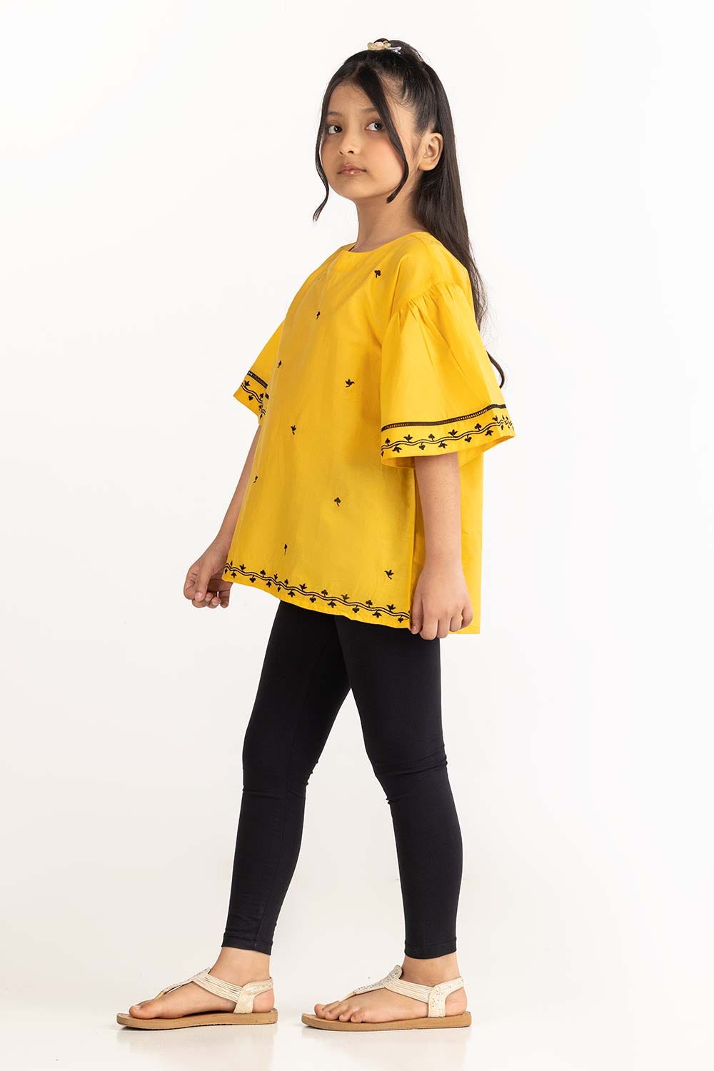 Junior Girl Yellow Blouse 231-417-008