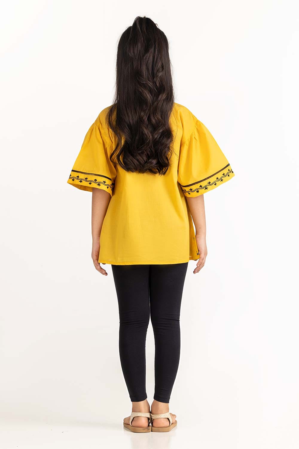 Junior Girl Yellow Blouse 231-417-008