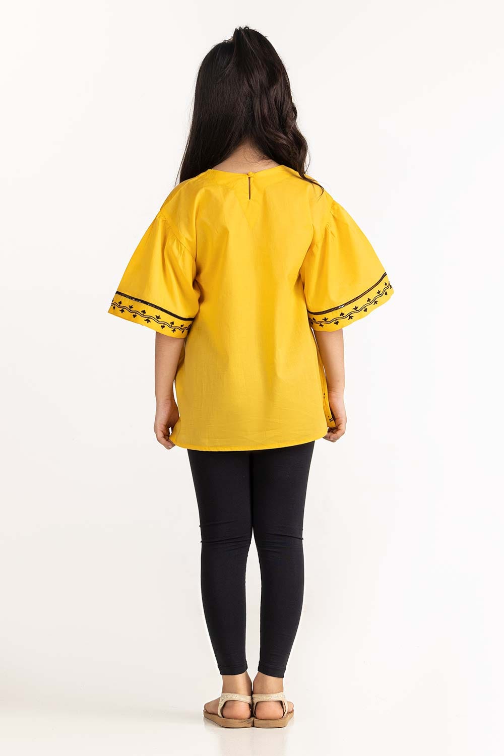 Junior Girl Yellow Blouse 231-417-008