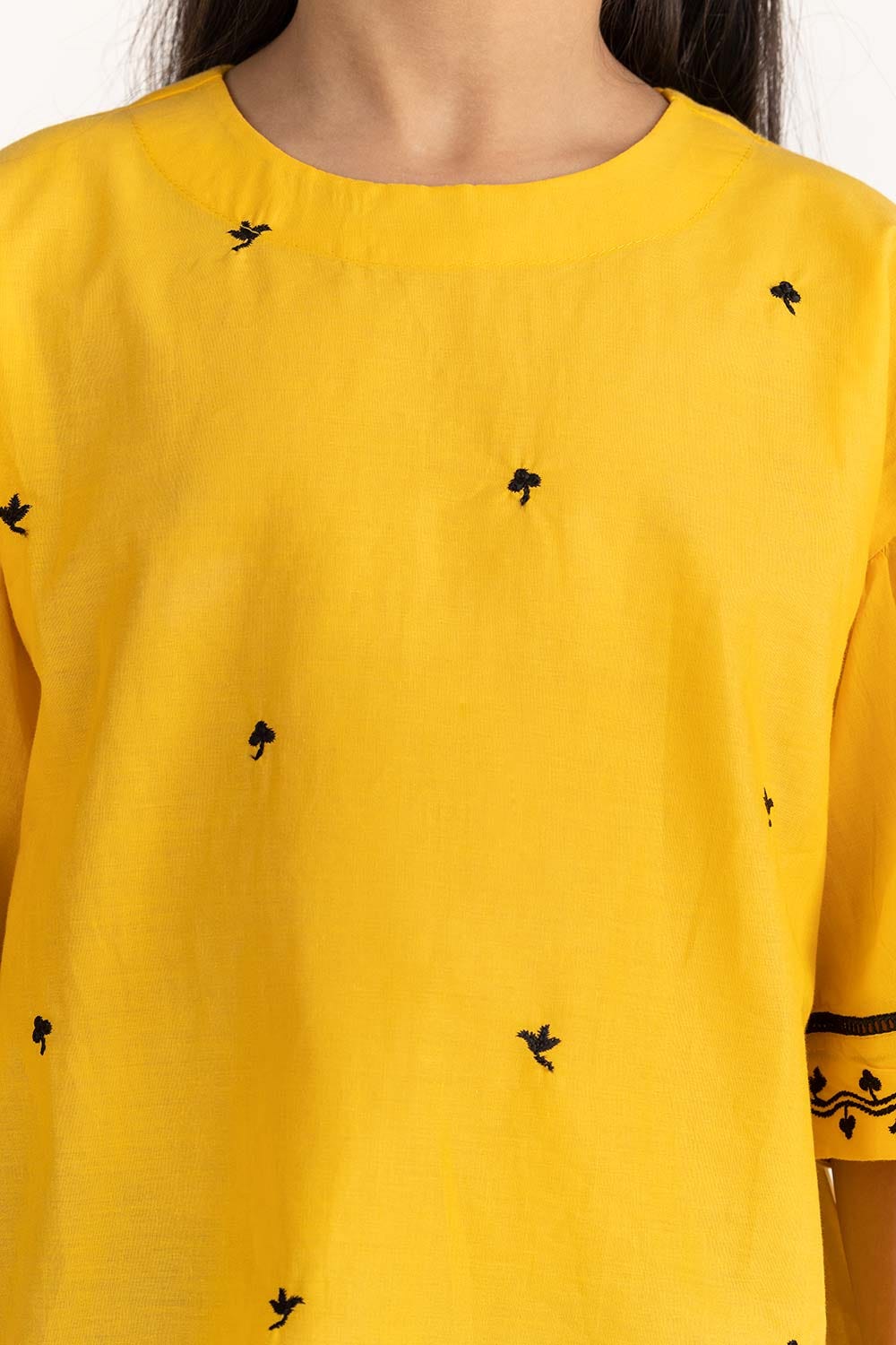 Junior Girl Yellow Blouse 231-417-008