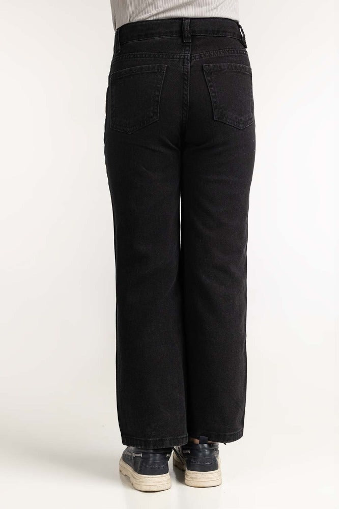 Junior Girls Black Basic Denim Jeans JG-JNS-WS23-001