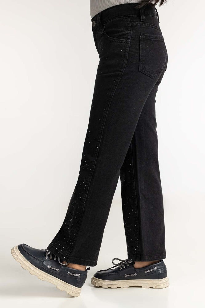 Junior Girls Black Basic Denim Jeans JG-JNS-WS23-001