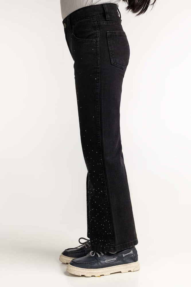 Junior Girls Black Basic Denim Jeans JG-JNS-WS23-001