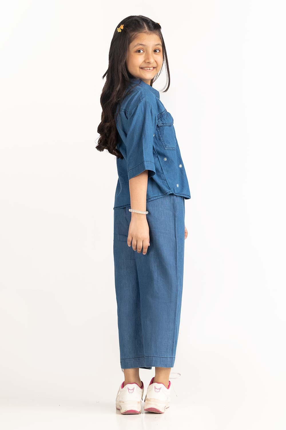 Junior Girl Blue Shirt 231-417-007