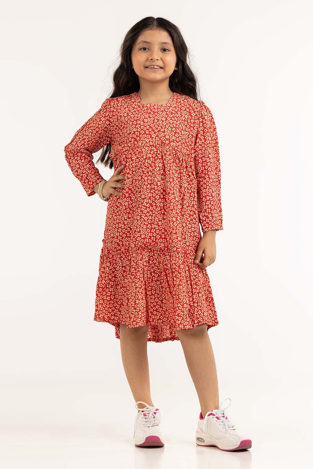 Junior Girl Orange Dress 231-414-221