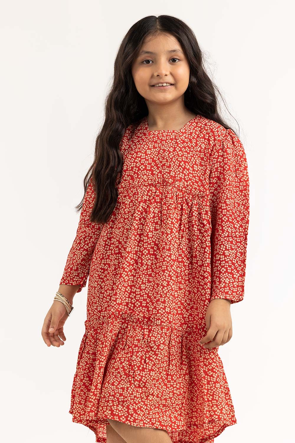 Junior Girl Orange Dress 231-414-221