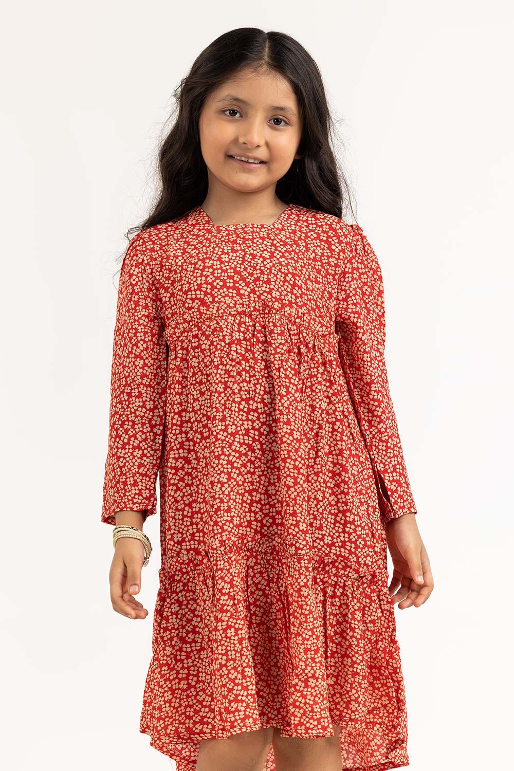 Junior Girl Orange Dress 231-414-221