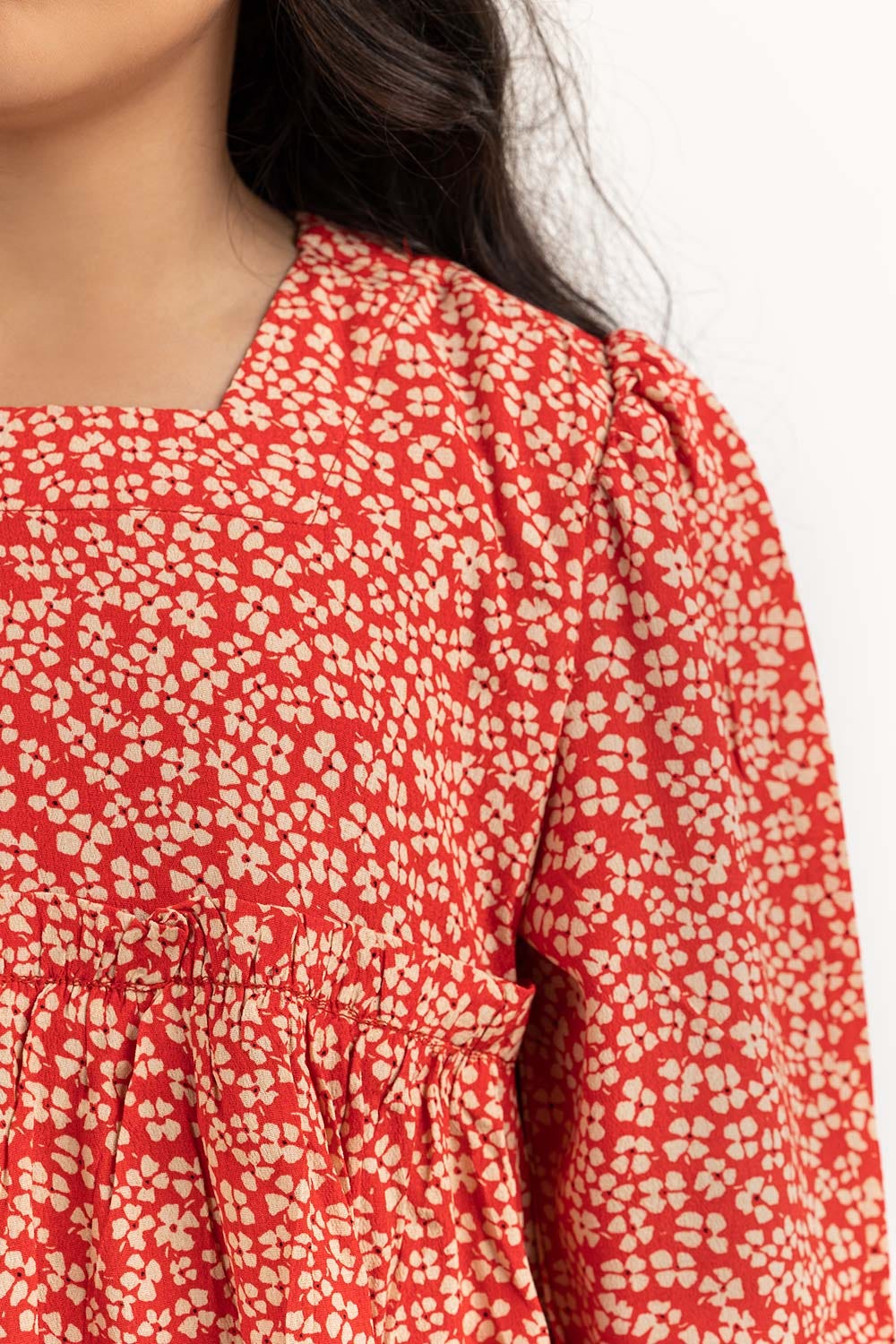 Junior Girl Orange Dress 231-414-221