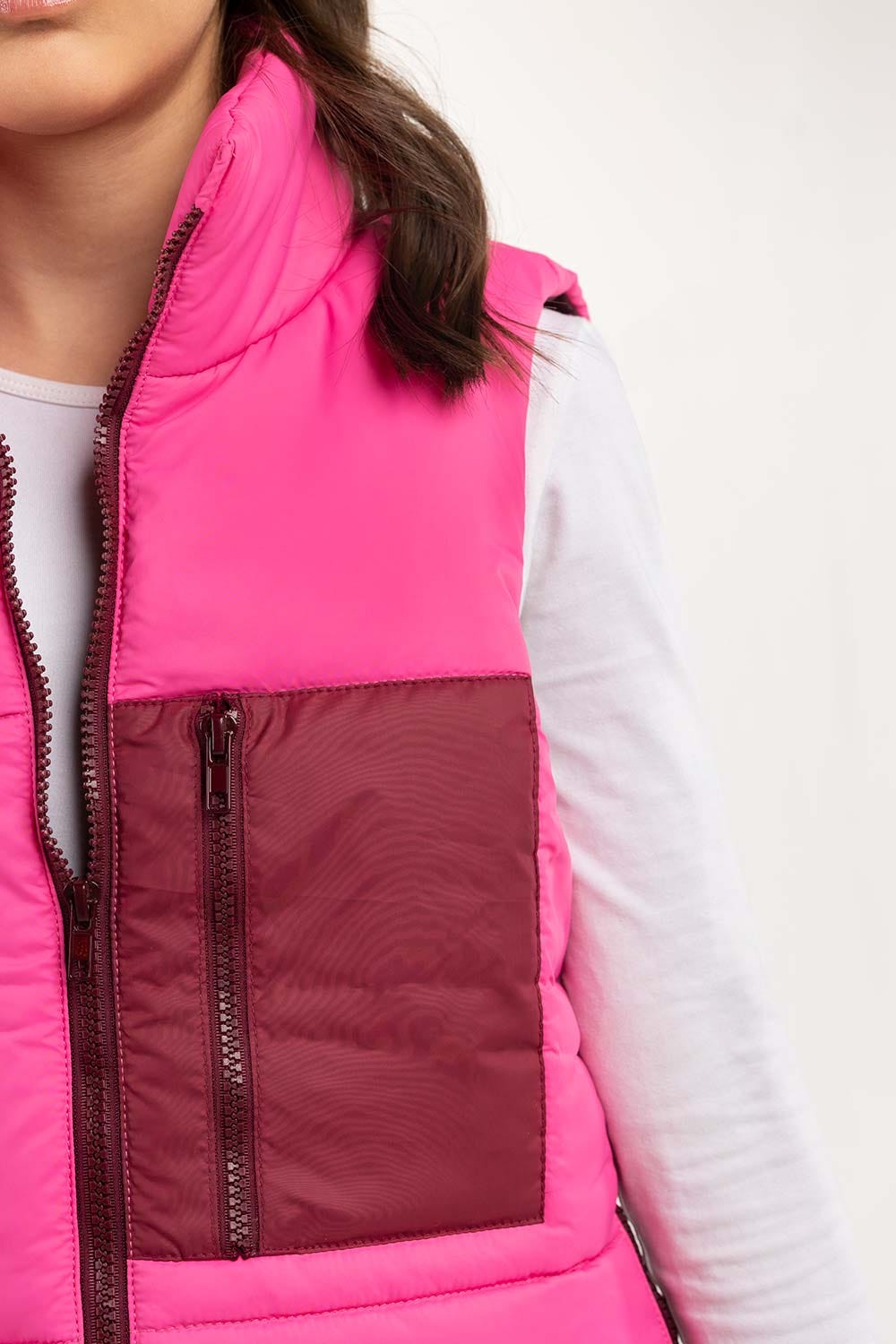 Junior Girl Pink Puffer Jacket 224-410-003