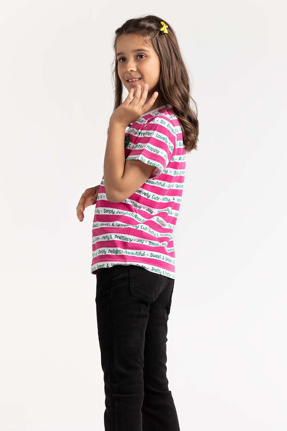 Junior Girl Pink T-Shirt 231-413-025