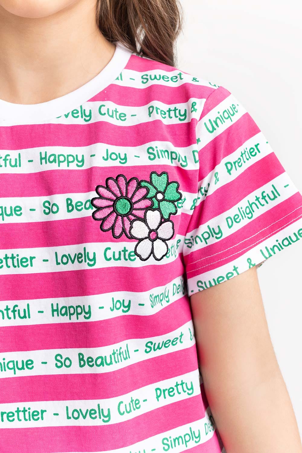 Junior Girl Pink T-Shirt 231-413-025